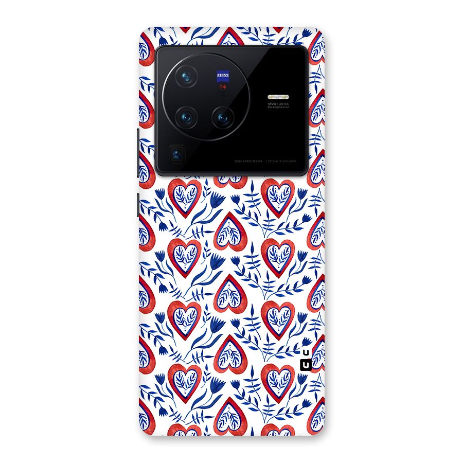 Wrapping Hearts Pattern Back Case for Vivo X80 Pro