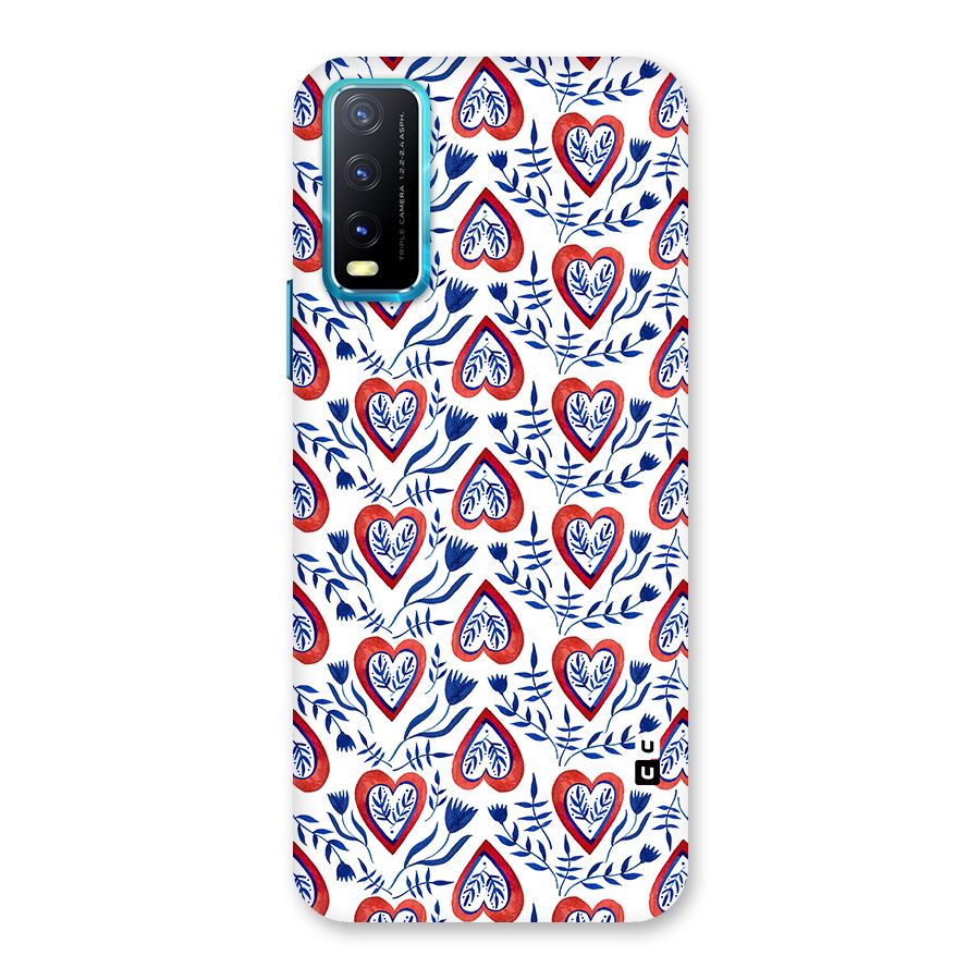 Wrapping Hearts Pattern Back Case for Vivo Y20G