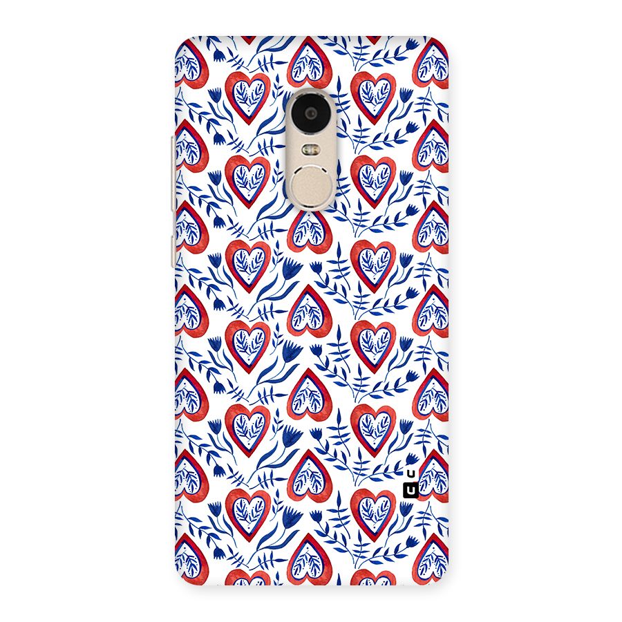 Wrapping Hearts Pattern Back Case for Xiaomi Redmi Note 4