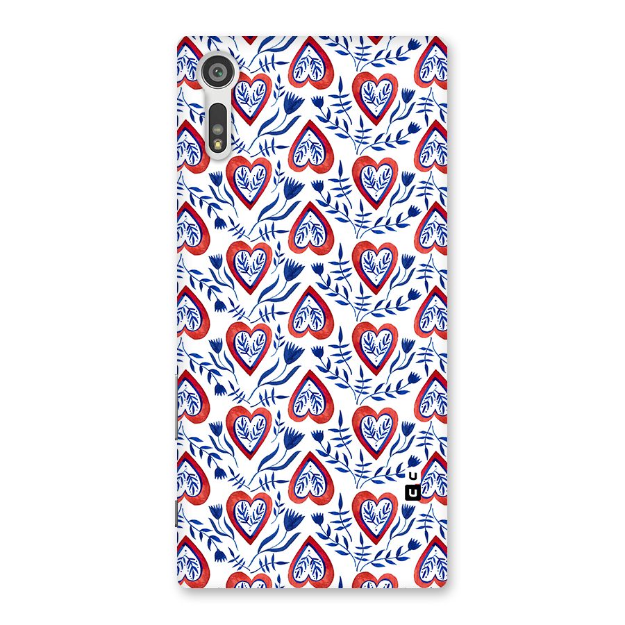 Wrapping Hearts Pattern Back Case for Xperia XZ