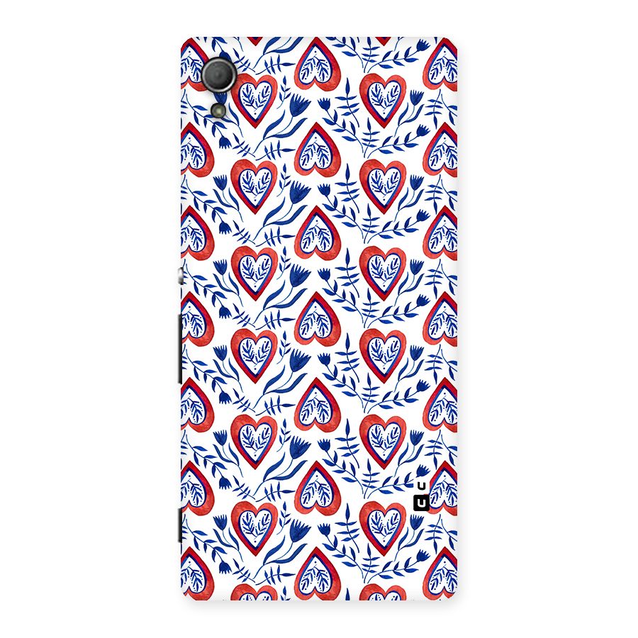 Wrapping Hearts Pattern Back Case for Xperia Z4