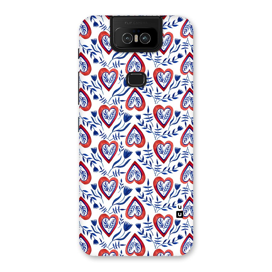 Wrapping Hearts Pattern Back Case for Zenfone 6z