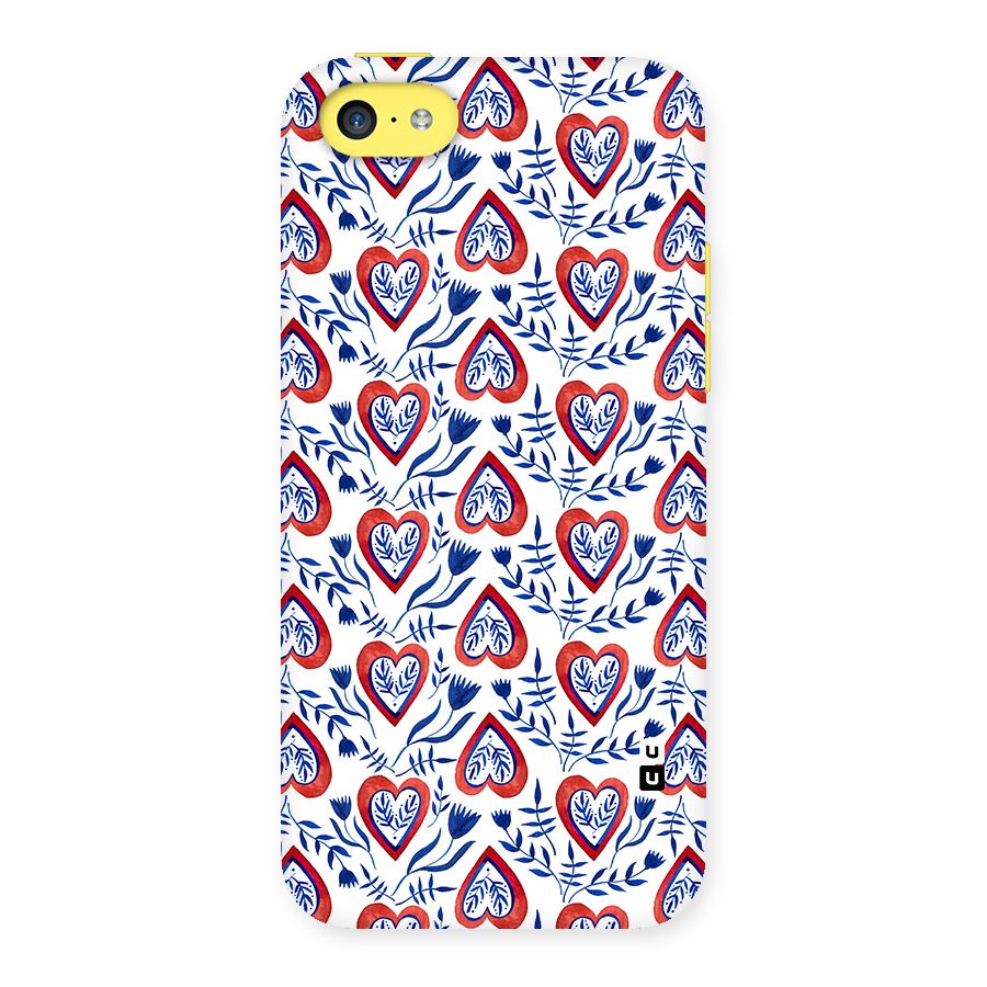 Wrapping Hearts Pattern Back Case for iPhone 5C