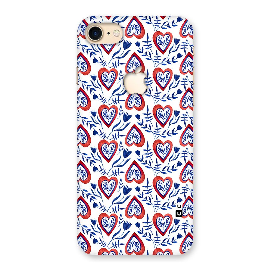 Wrapping Hearts Pattern Back Case for iPhone 7 Apple Cut