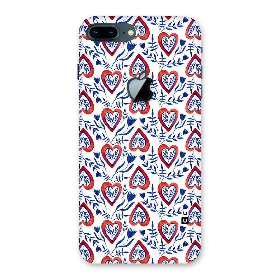 Wrapping Hearts Pattern Back Case for iPhone 7 Plus Apple Cut