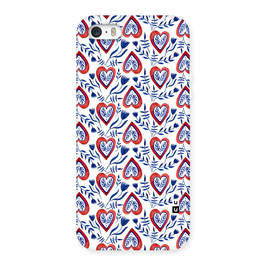Wrapping Hearts Pattern Back Case for iPhone SE