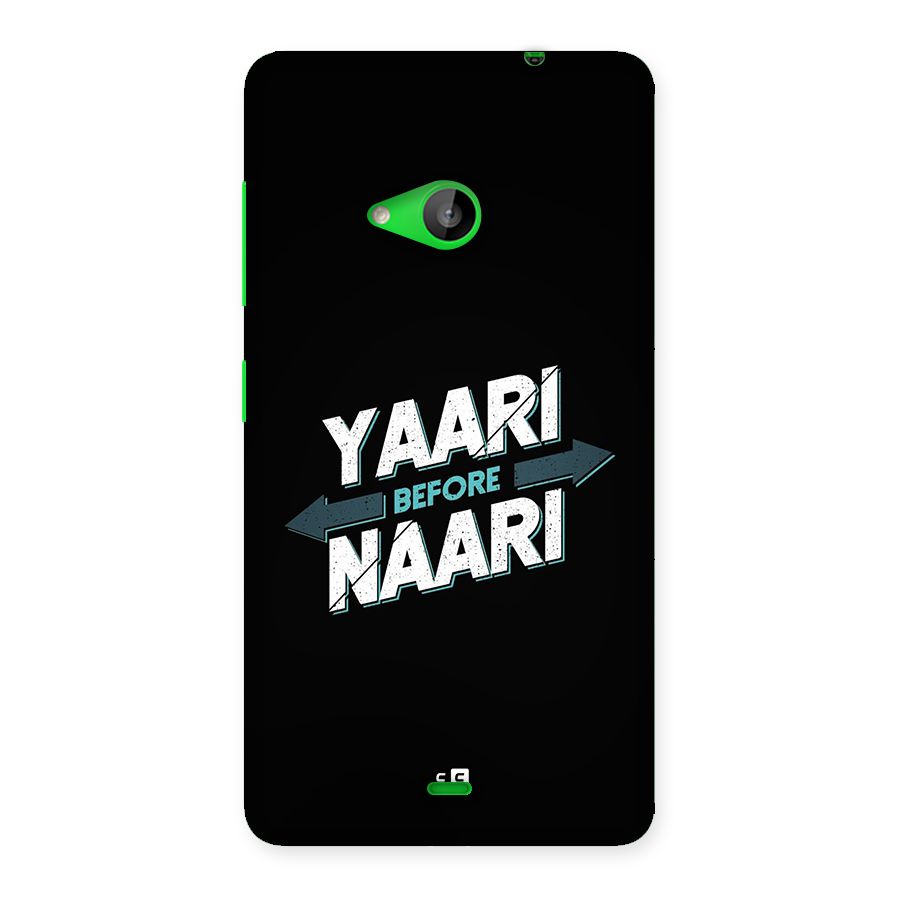 Yaari Naari Back Case for Lumia 535