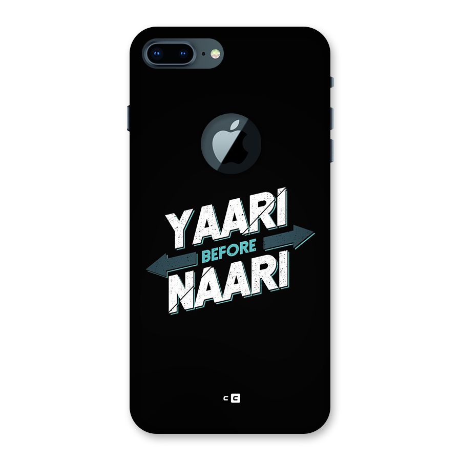 Yaari Naari Back Case for iPhone 7 Plus Logo Cut