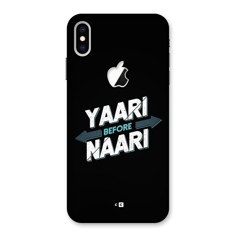 Yaari Naari Back Case for iPhone XS Max Apple Cut
