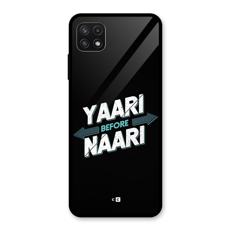 Yaari Naari Glass Back Case for Galaxy A22 5G