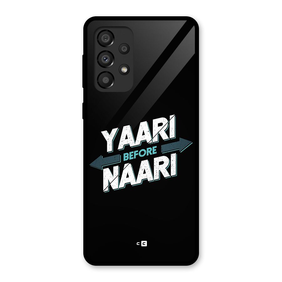Yaari Naari Glass Back Case for Galaxy A33 5G