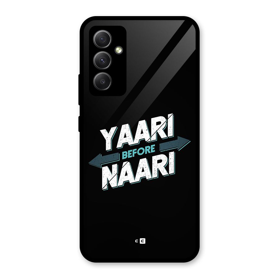 Yaari Naari Glass Back Case for Galaxy A34
