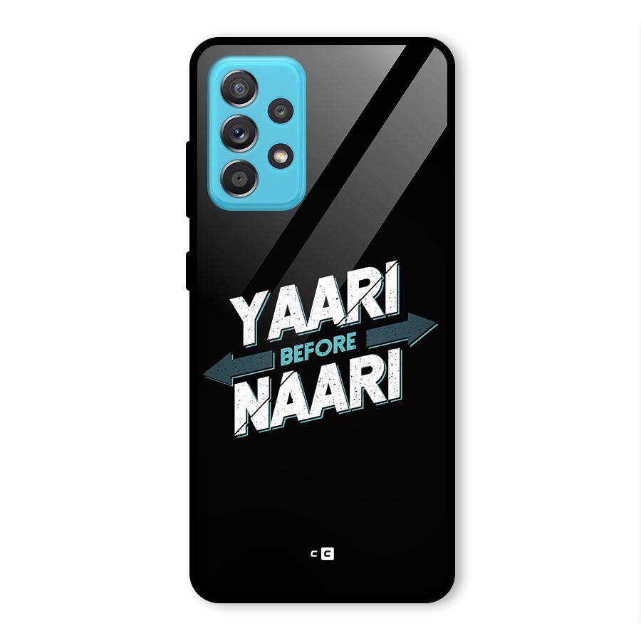 Yaari Naari Glass Back Case for Galaxy A52