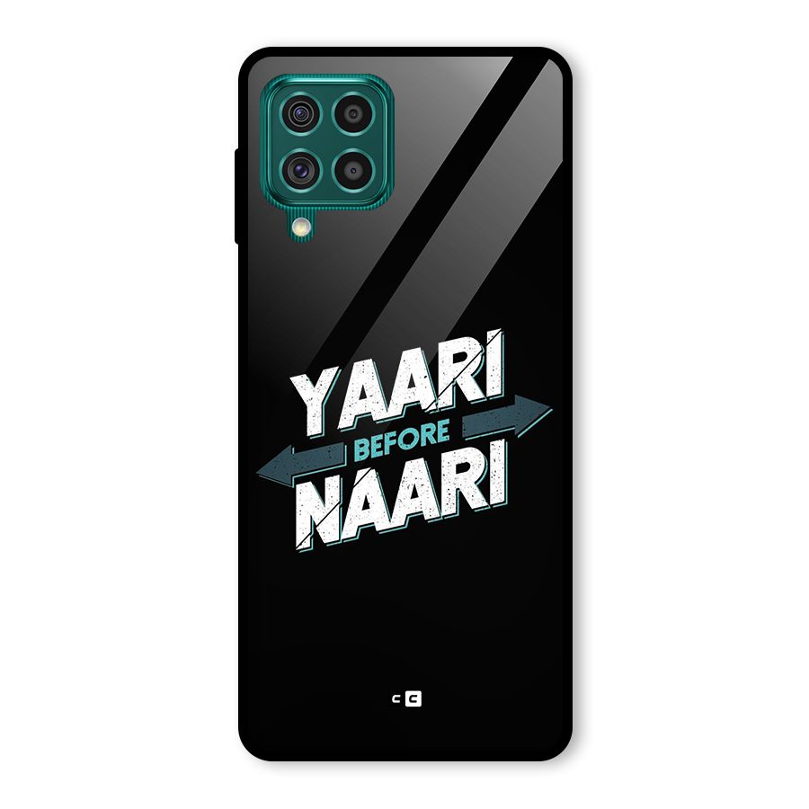 Yaari Naari Glass Back Case for Galaxy F62