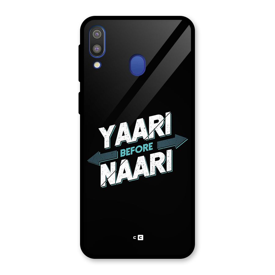 Yaari Naari Glass Back Case for Galaxy M20