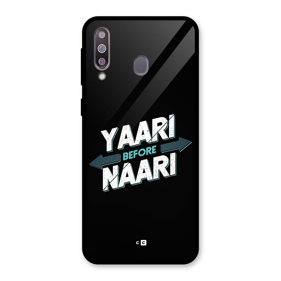 Yaari Naari Glass Back Case for Galaxy M30