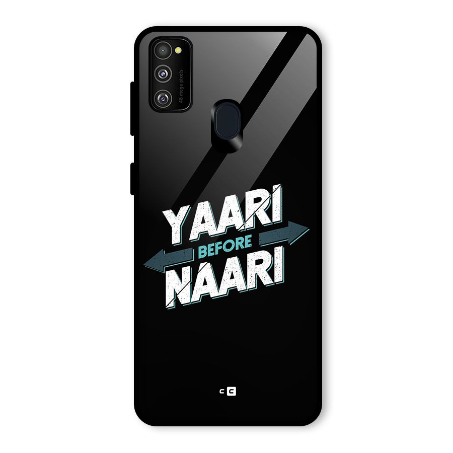 Yaari Naari Glass Back Case for Galaxy M30s