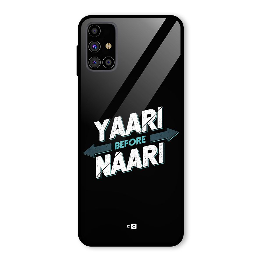 Yaari Naari Glass Back Case for Galaxy M31s