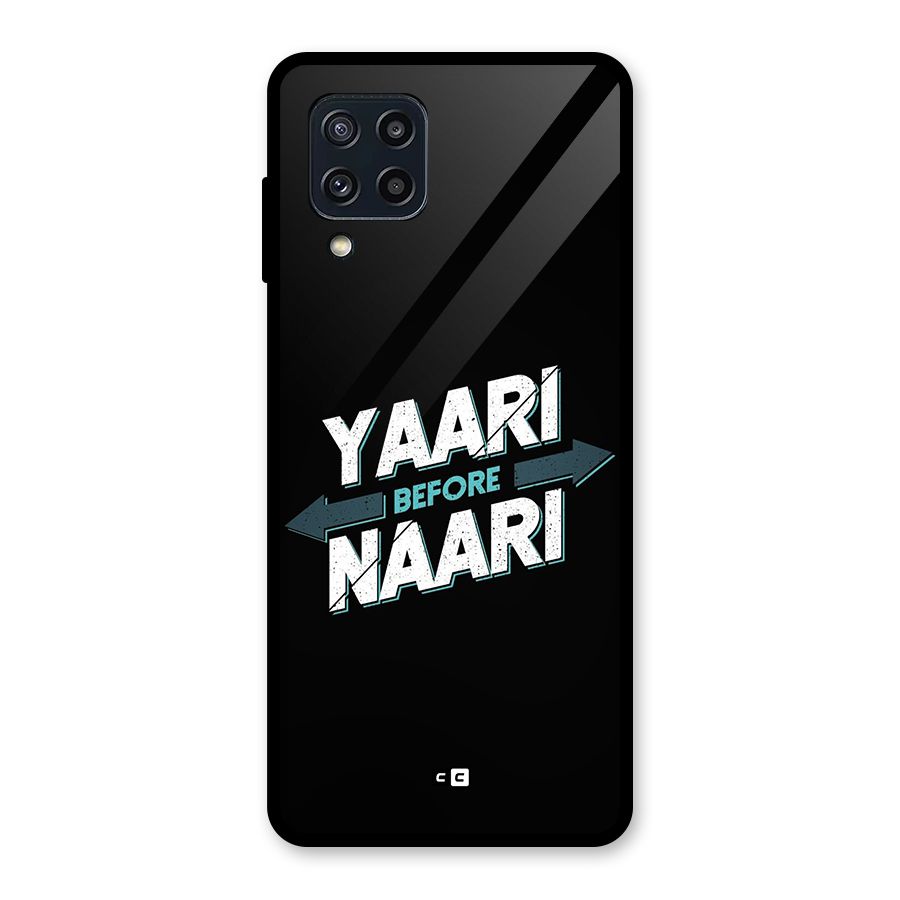 Yaari Naari Glass Back Case for Galaxy M32