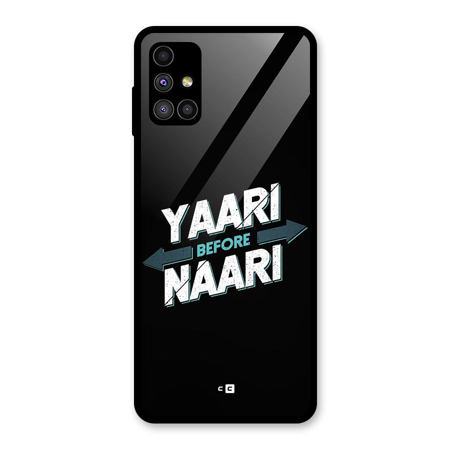 Yaari Naari Glass Back Case for Galaxy M51
