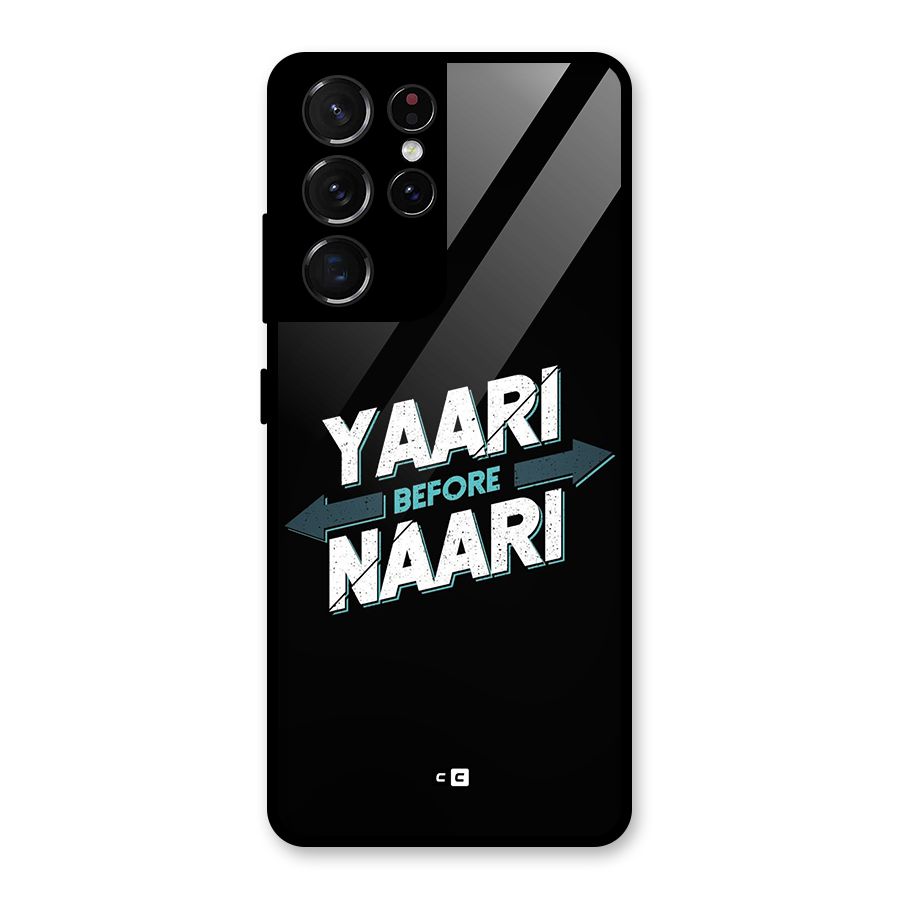 Yaari Naari Glass Back Case for Galaxy S21 Ultra 5G