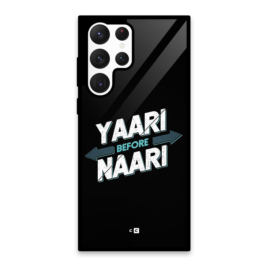 Yaari Naari Glass Back Case for Galaxy S22 Ultra 5G