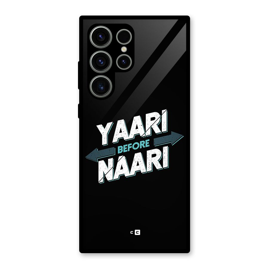 Yaari Naari Glass Back Case for Galaxy S23 Ultra