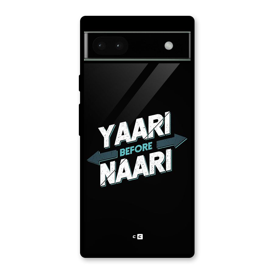 Yaari Naari Glass Back Case for Google Pixel 6a