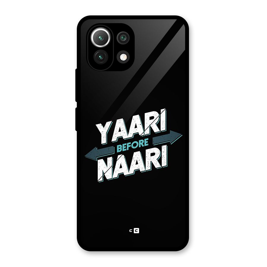 Yaari Naari Glass Back Case for Mi 11 Lite