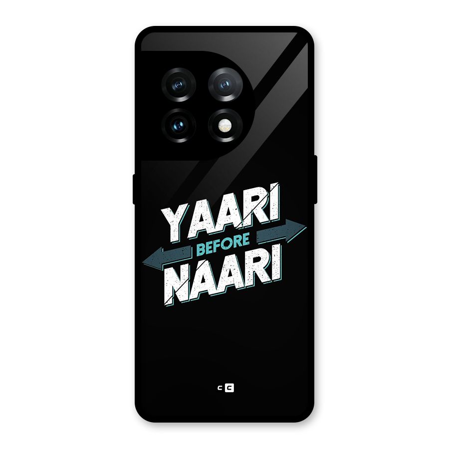 Yaari Naari Glass Back Case for OnePlus 11