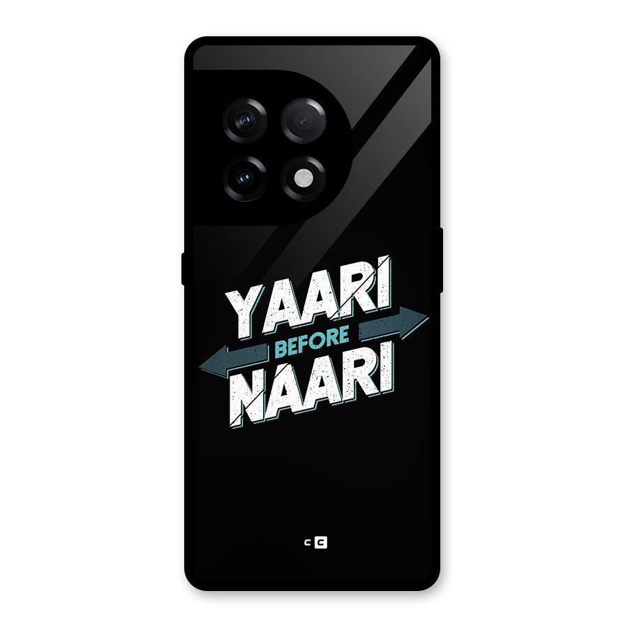 Yaari Naari Glass Back Case for OnePlus 11R