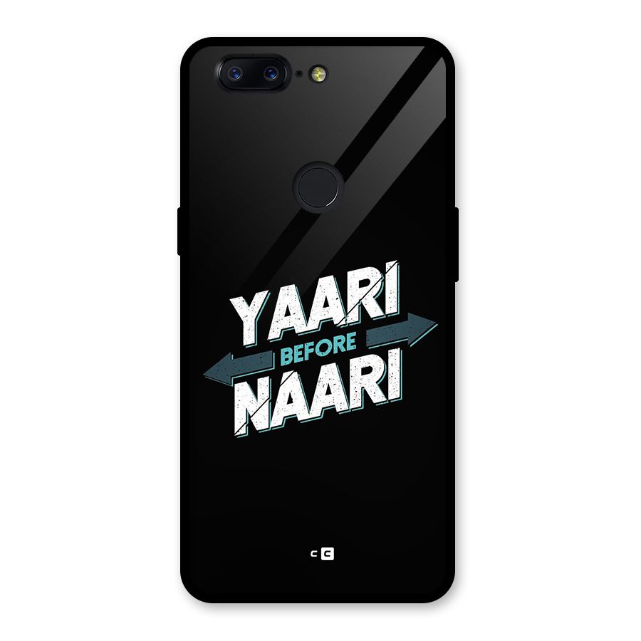 Yaari Naari Glass Back Case for OnePlus 5T