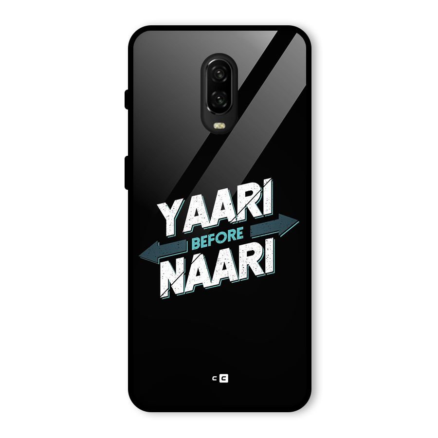 Yaari Naari Glass Back Case for OnePlus 6T