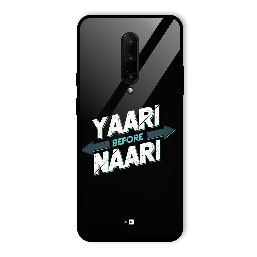 Yaari Naari Glass Back Case for OnePlus 7 Pro