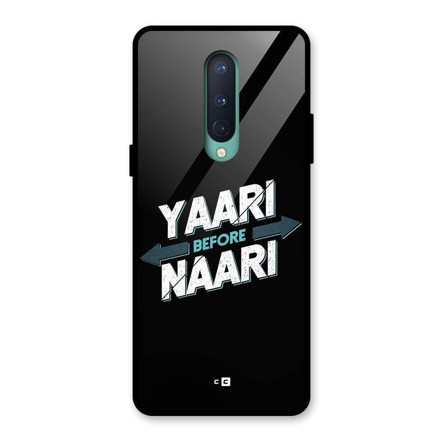 Yaari Naari Glass Back Case for OnePlus 8