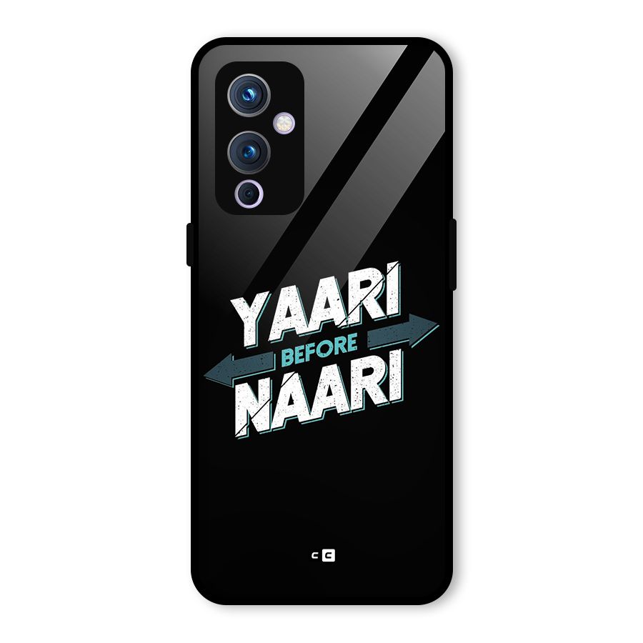 Yaari Naari Glass Back Case for OnePlus 9