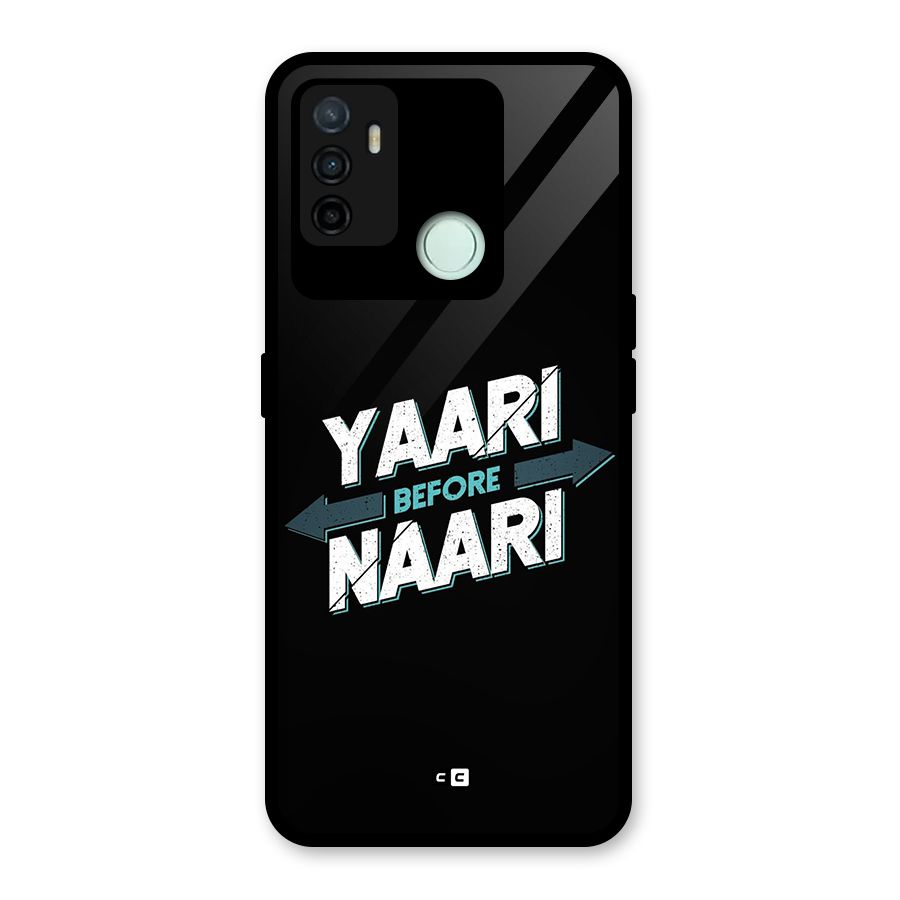 Yaari Naari Glass Back Case for Oppo A53