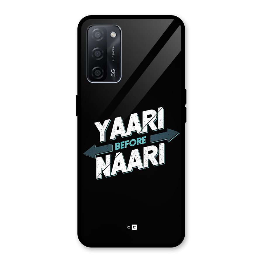 Yaari Naari Glass Back Case for Oppo A53s 5G
