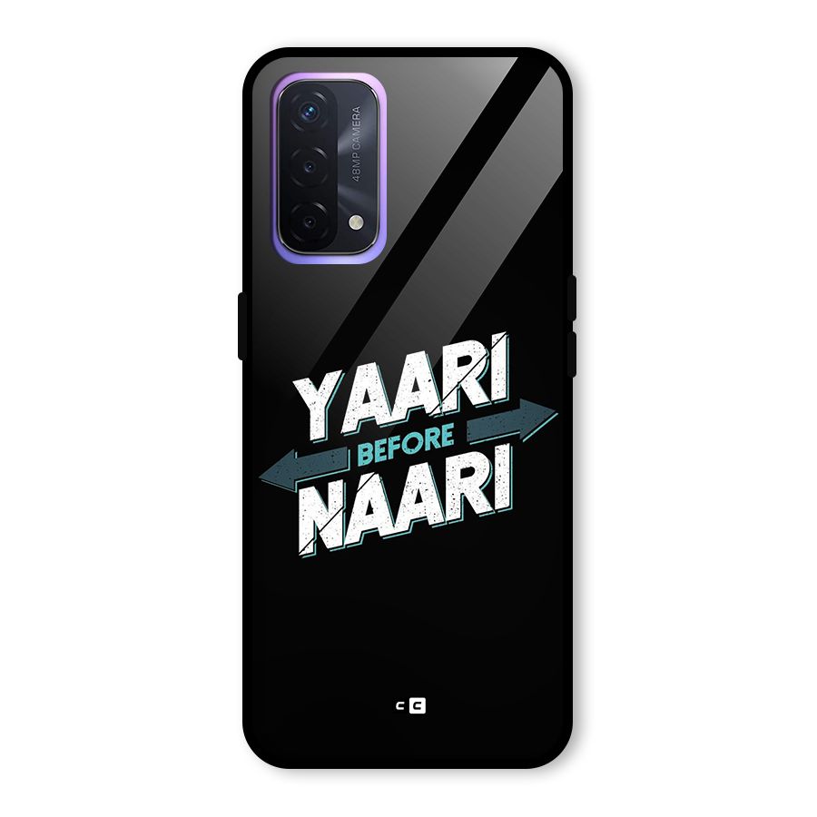 Yaari Naari Glass Back Case for Oppo A74 5G