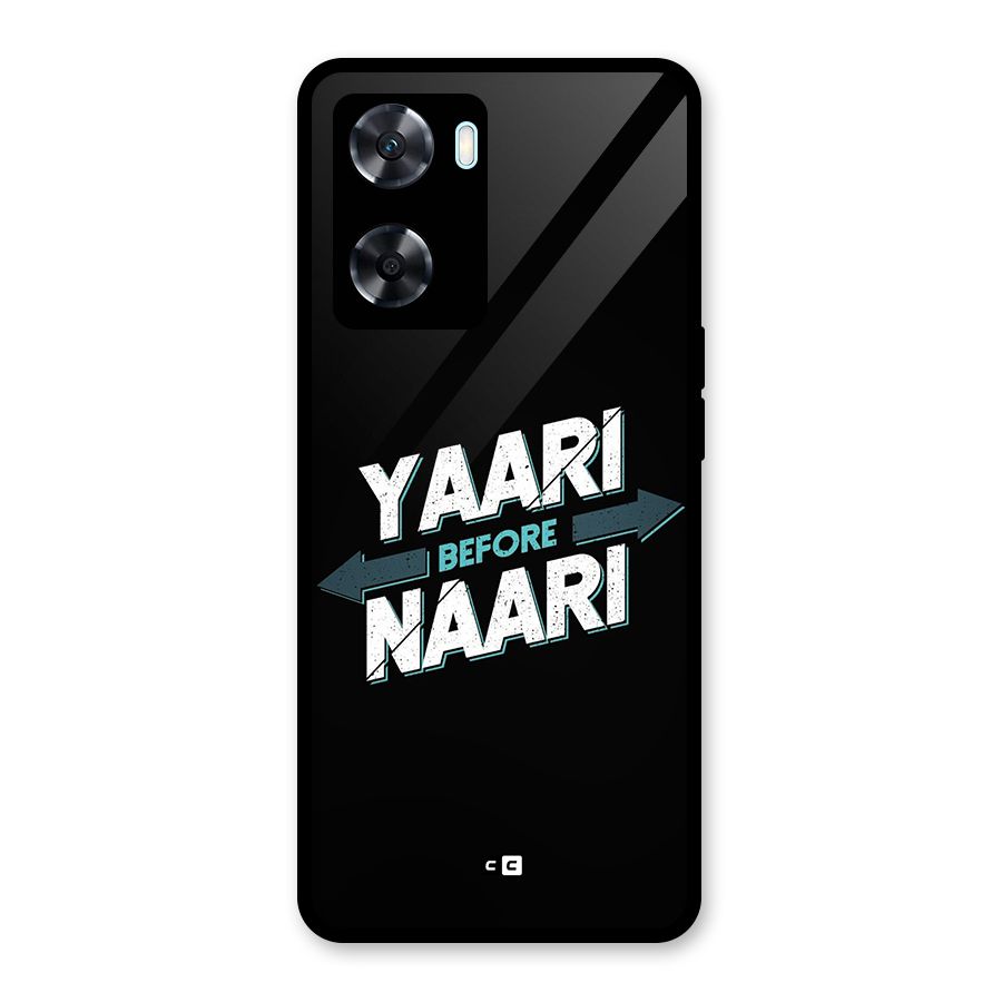 Yaari Naari Glass Back Case for Oppo A77