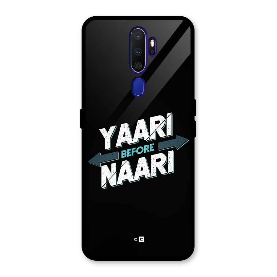Yaari Naari Glass Back Case for Oppo A9 (2020)