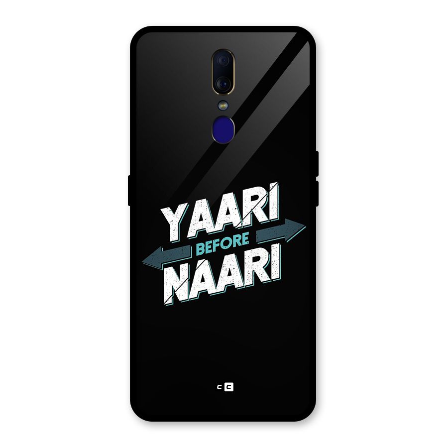 Yaari Naari Glass Back Case for Oppo F11