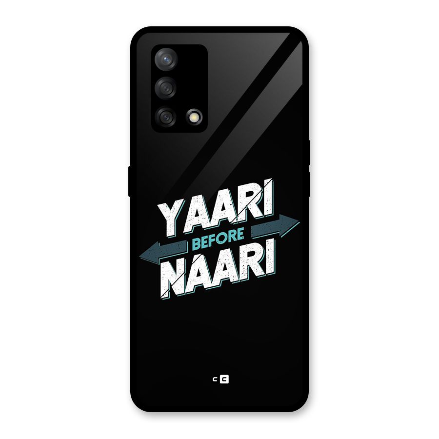 Yaari Naari Glass Back Case for Oppo F19