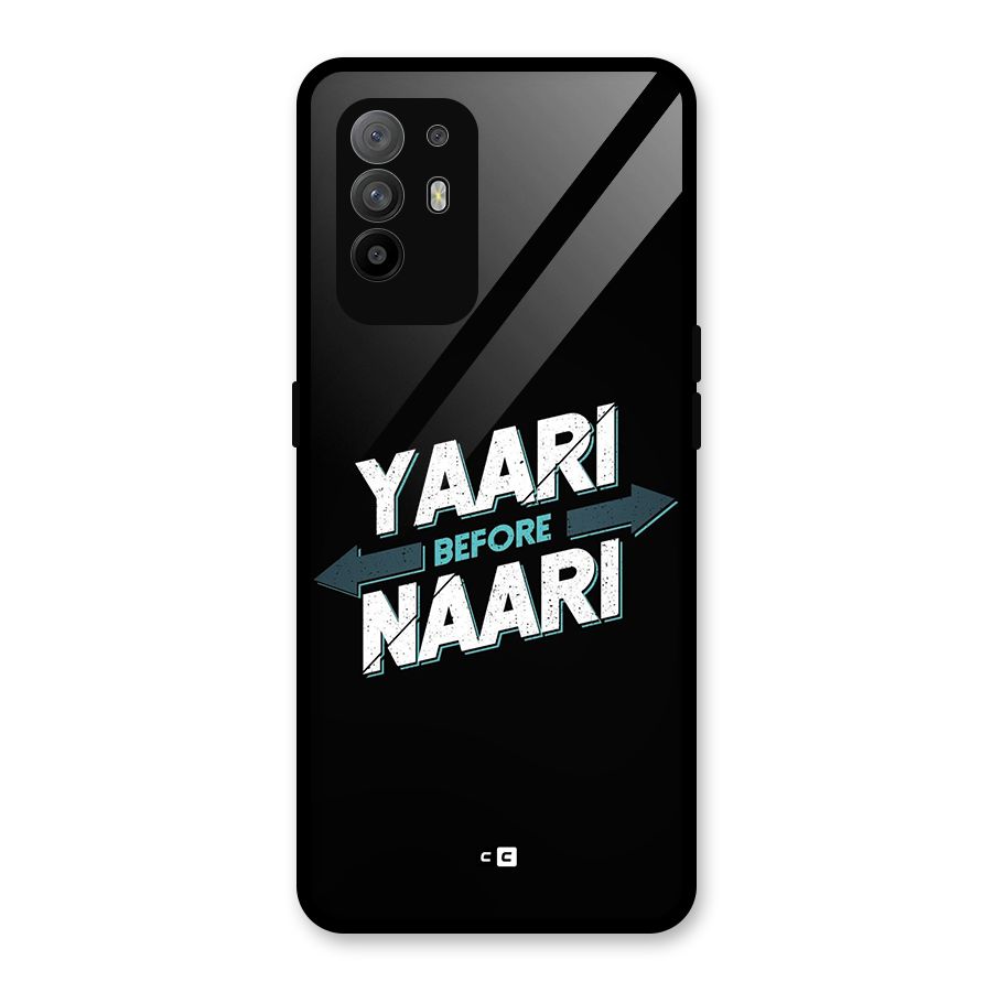 Yaari Naari Glass Back Case for Oppo F19 Pro Plus 5G