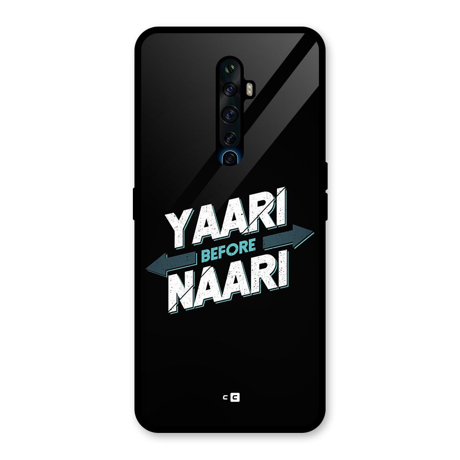 Yaari Naari Glass Back Case for Oppo Reno2 F