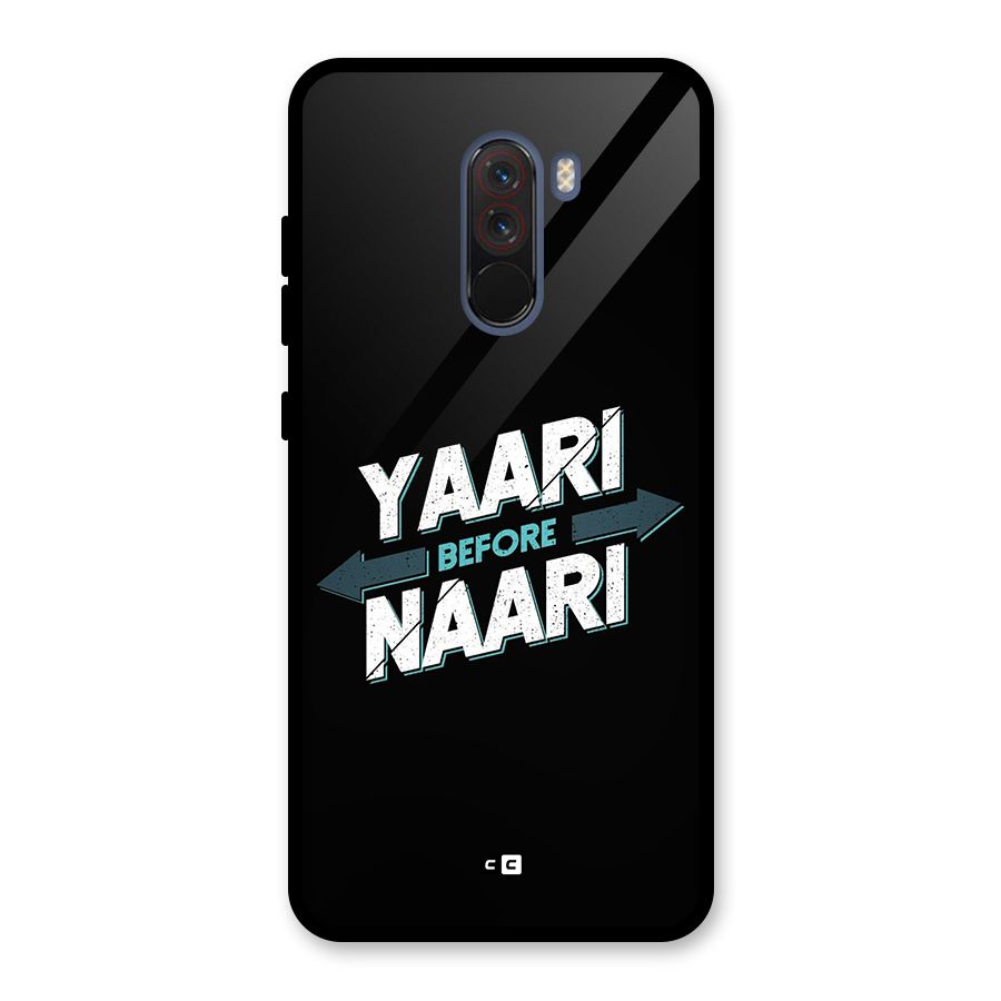 Yaari Naari Glass Back Case for Poco F1