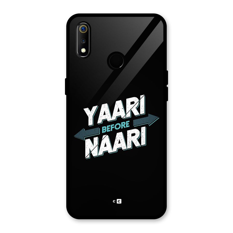 Yaari Naari Glass Back Case for Realme 3