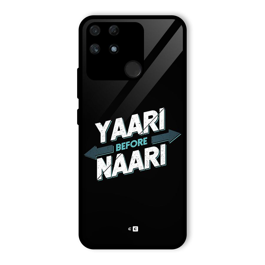 Yaari Naari Glass Back Case for Realme Narzo 50A