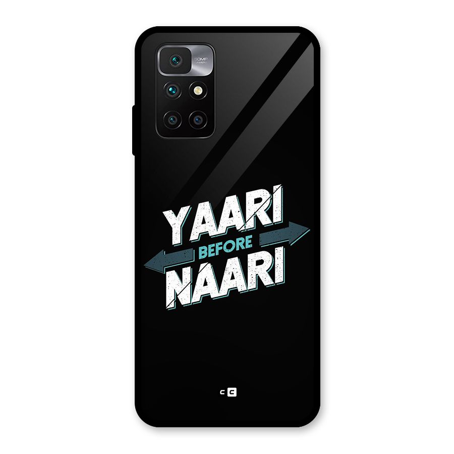 Yaari Naari Glass Back Case for Redmi 10 Prime