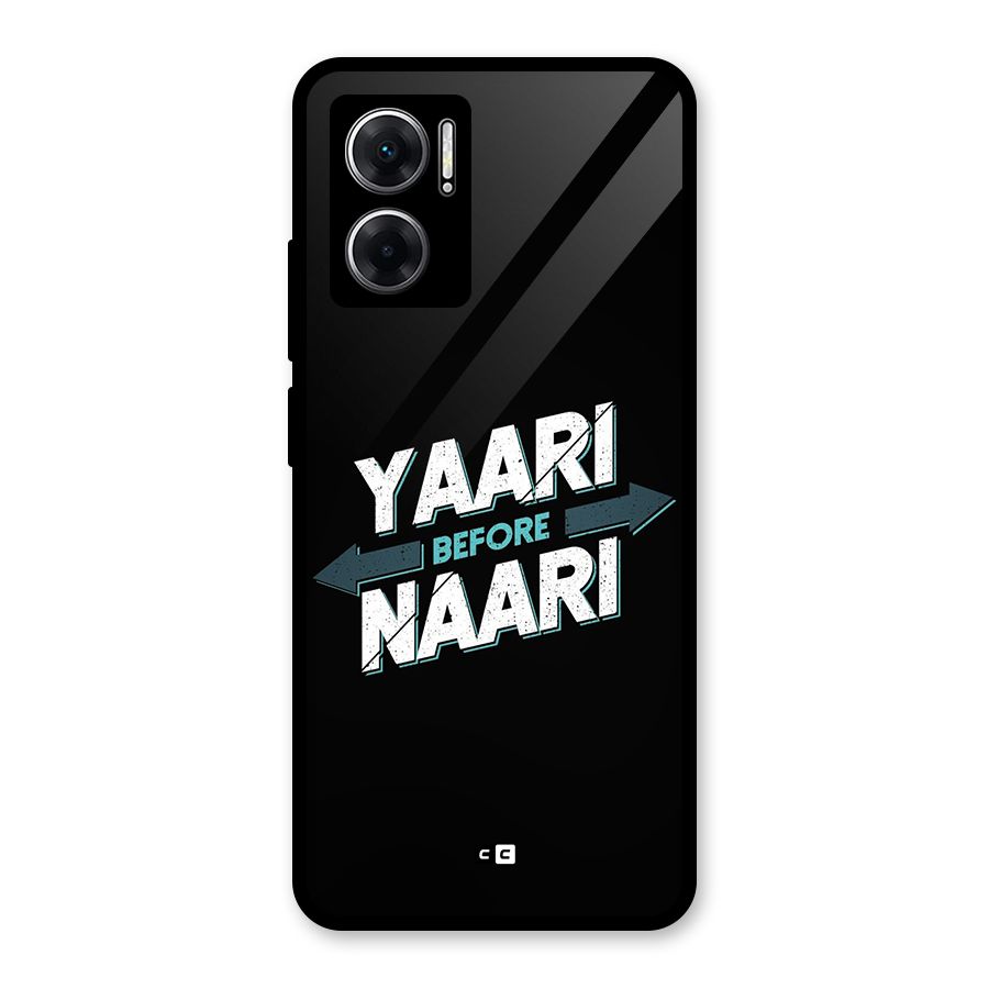 Yaari Naari Glass Back Case for Redmi 11 Prime 5G